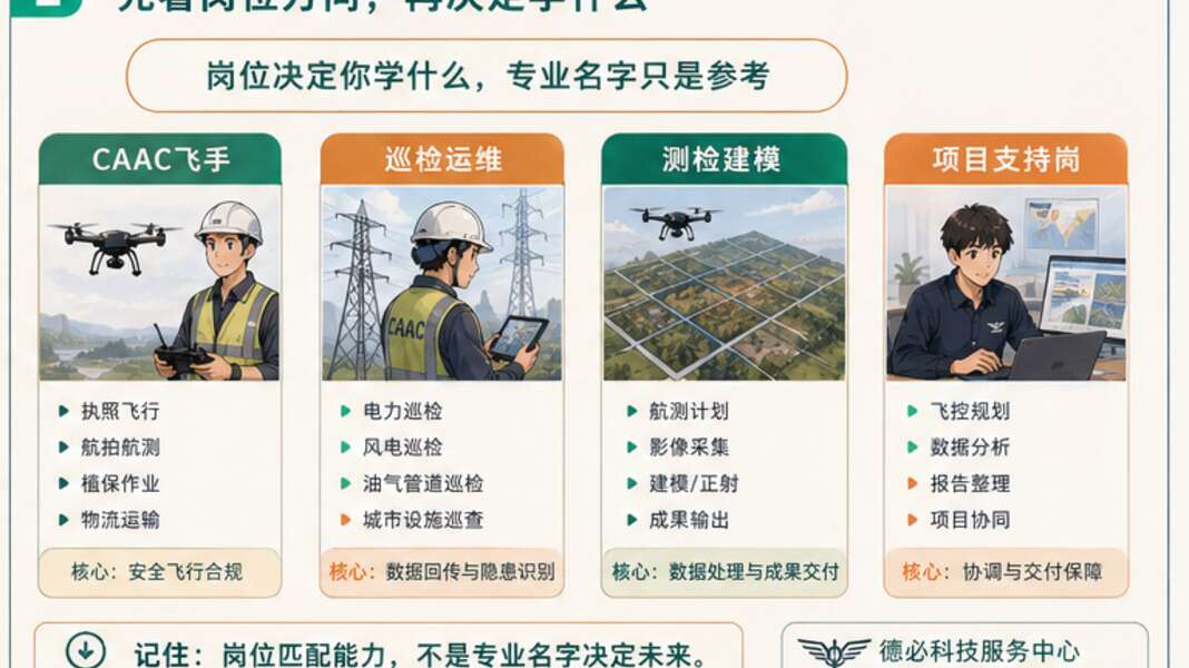 高考后学无人机，先看岗位不是先看专业名字