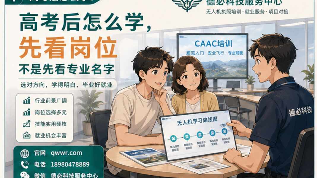 高考后学无人机，先看岗位不是先看专业名字