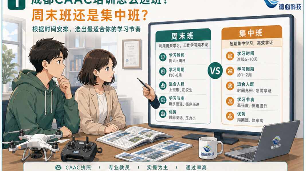 成都CAAC培训怎么选班，周末班和集中班差在哪