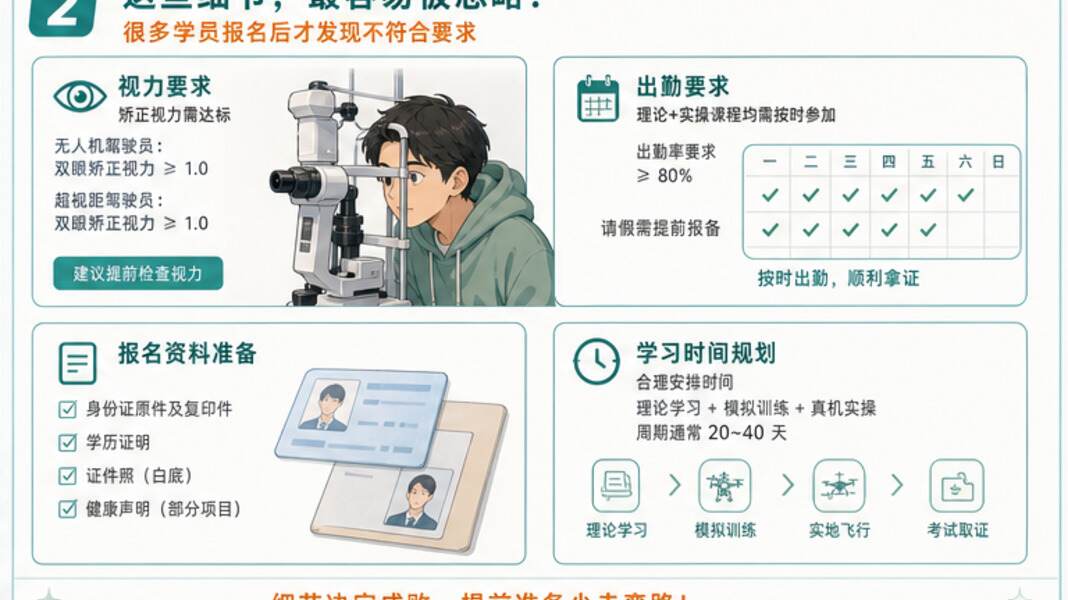 零基础学无人机报名条件，最容易忽略什么