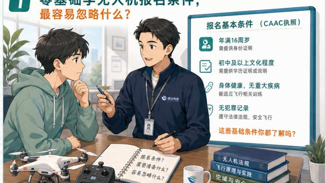 零基础学无人机报名条件，最容易忽略什么