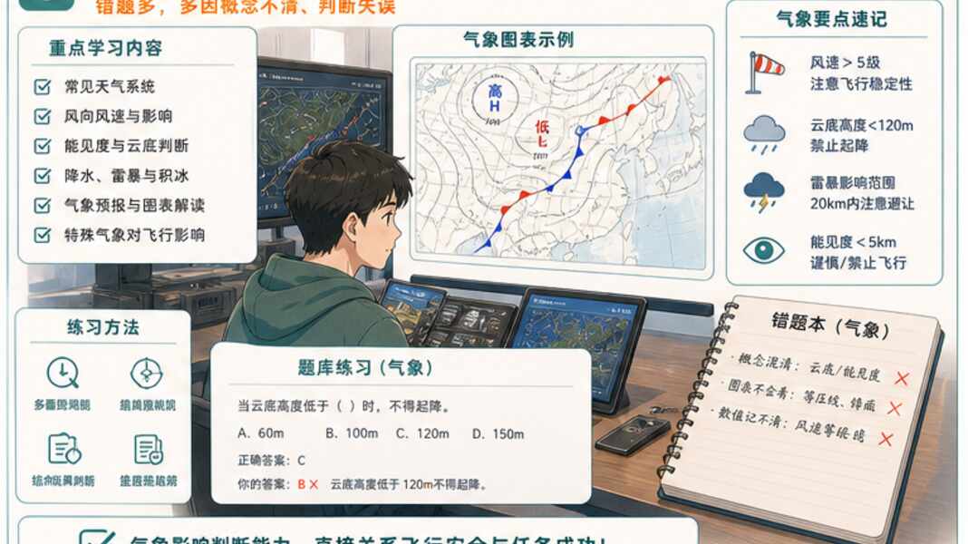 成都CAAC培训题库总错，先补法规还是先补气象