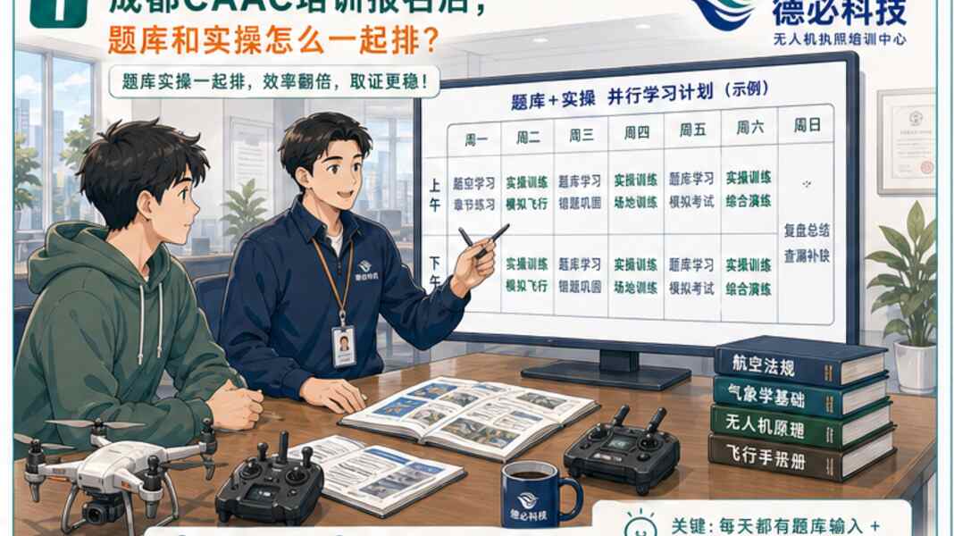 成都CAAC培训报名后，题库和实操怎么一起排