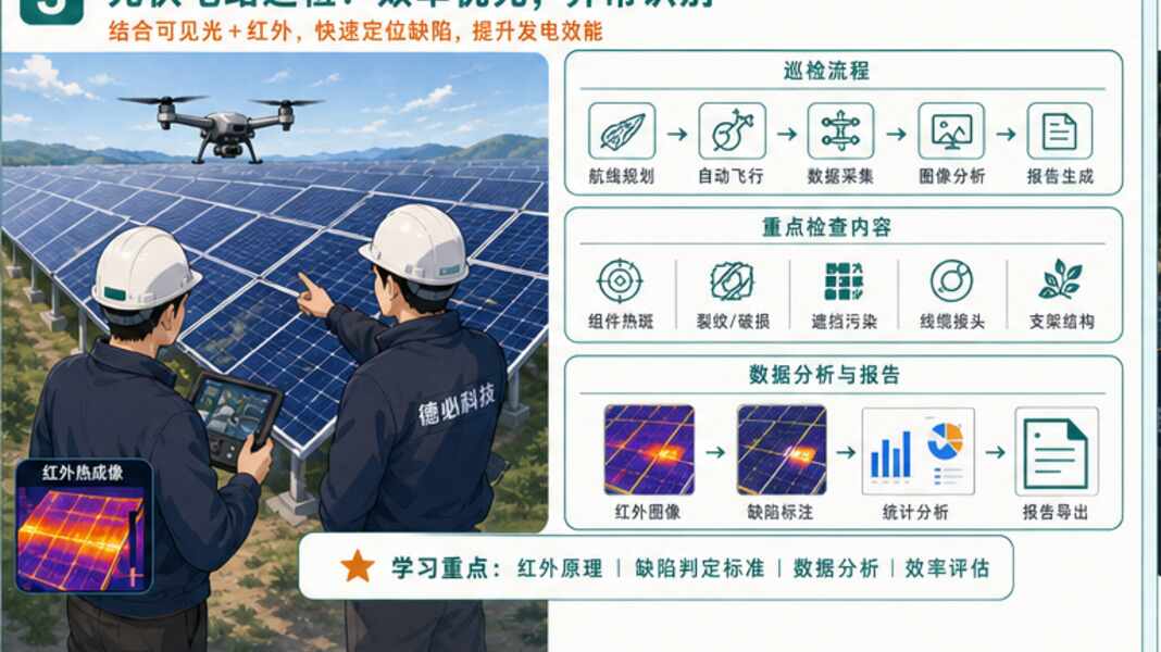 无人机巡检培训，先分电力光伏和园区安防