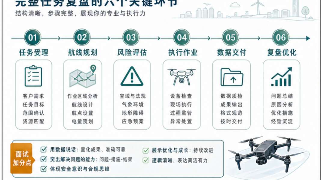 低空就业面试，先准备一段完整任务复盘