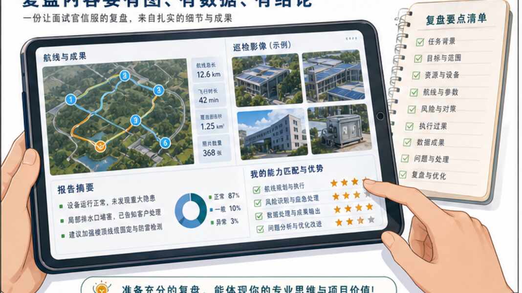 低空就业面试，先准备一段完整任务复盘