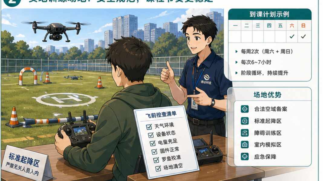 成都无人机培训，先看离家距离和训练场地