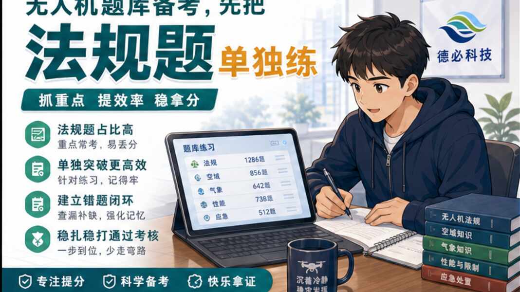 无人机题库备考,先把法规题单独拉出来