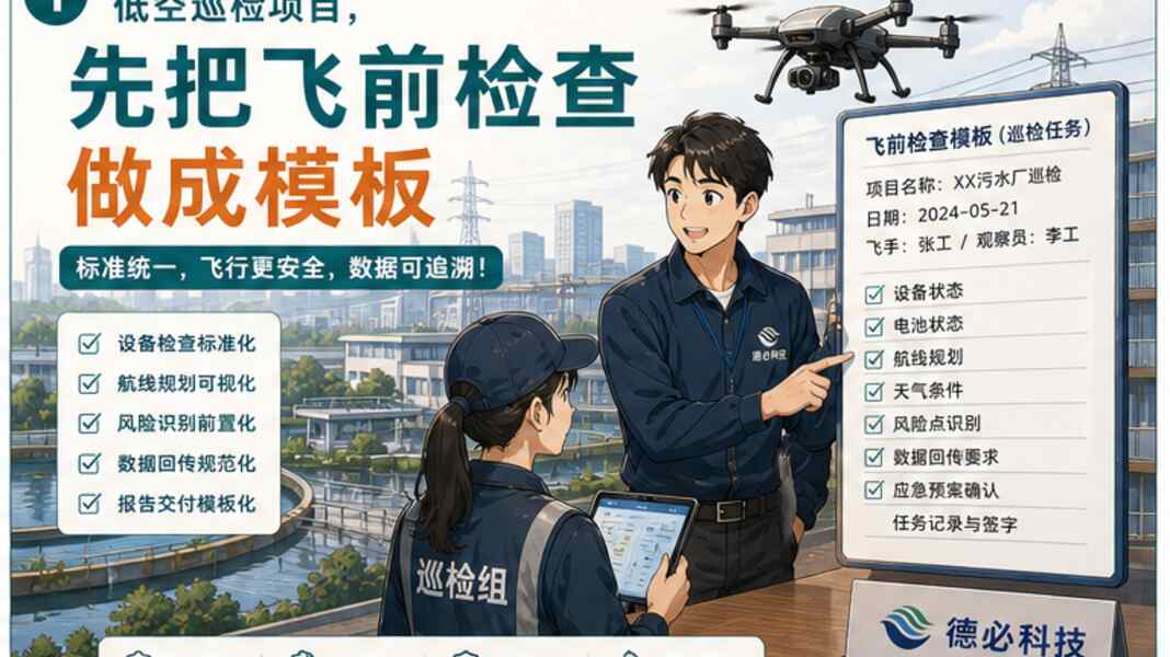 低空巡检项目，先把飞前检查做成模板