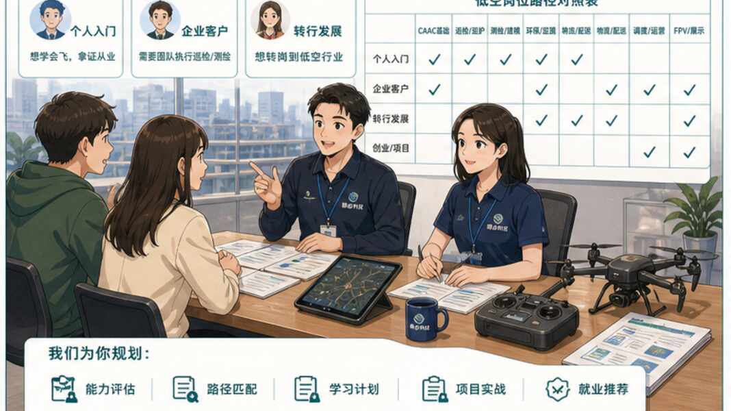 低空经济宣讲，先把岗位路径画出来