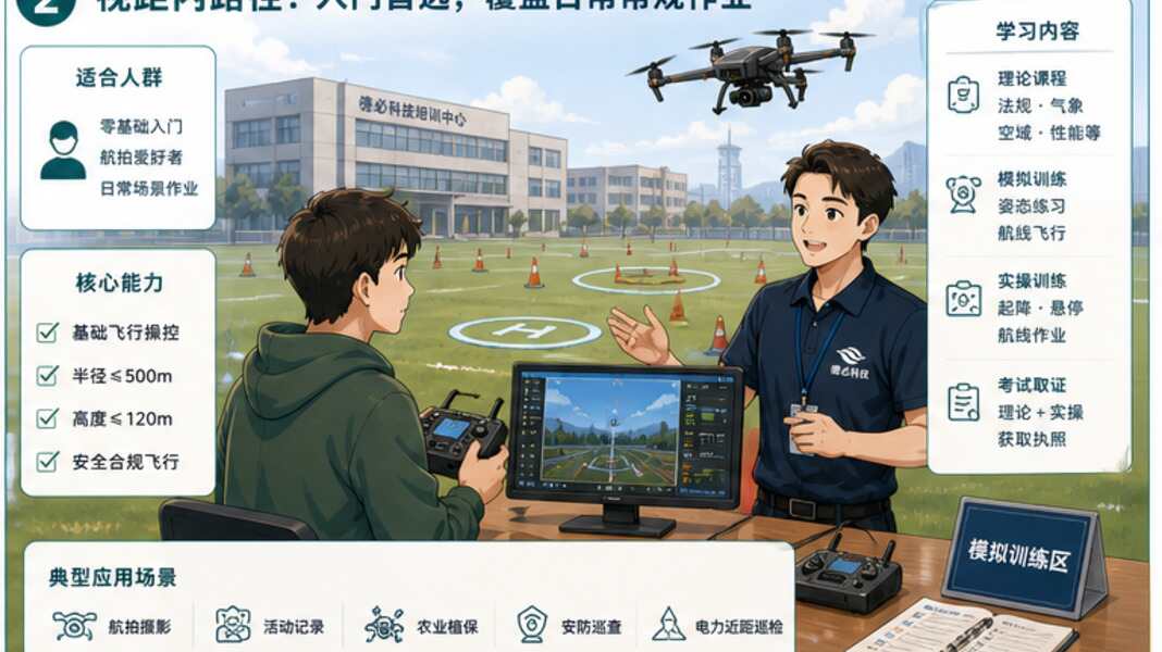无人机执照报名前，先分视距和超视距需求