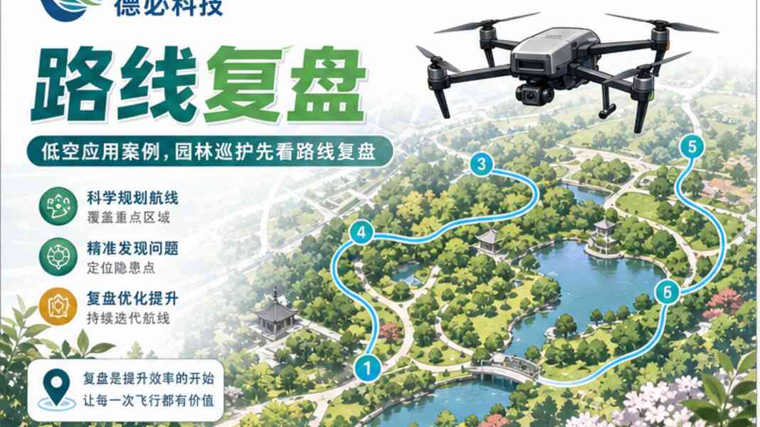 低空应用案例,园林巡护先看路线复盘
