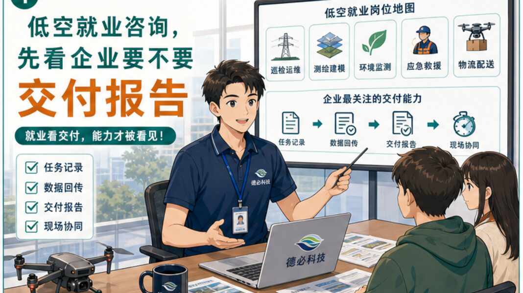低空就业咨询，先看企业要不要交付报告