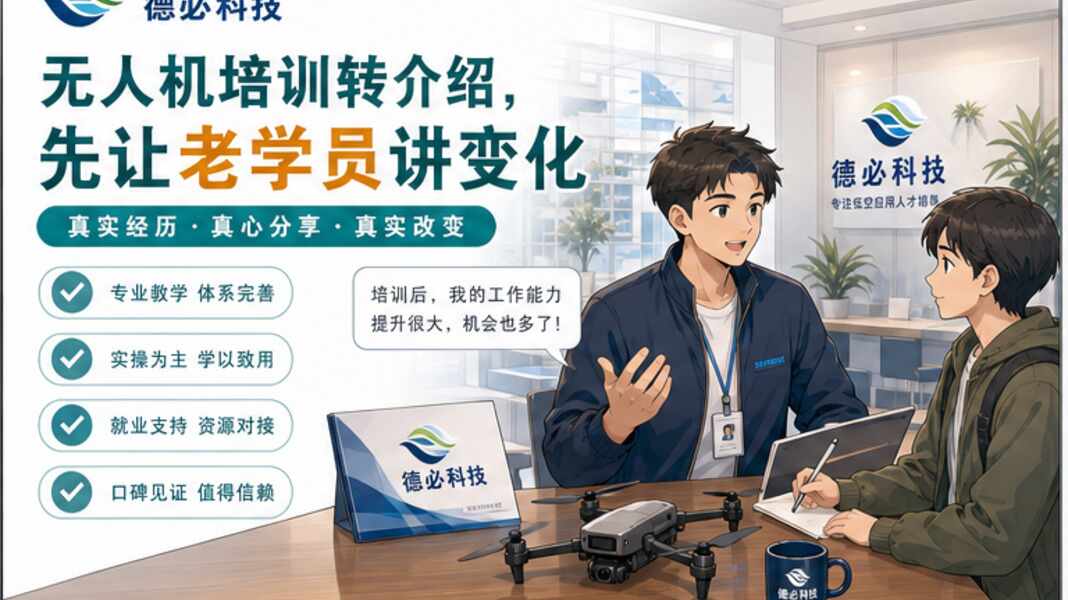 无人机培训转介绍,先让老学员讲变化
