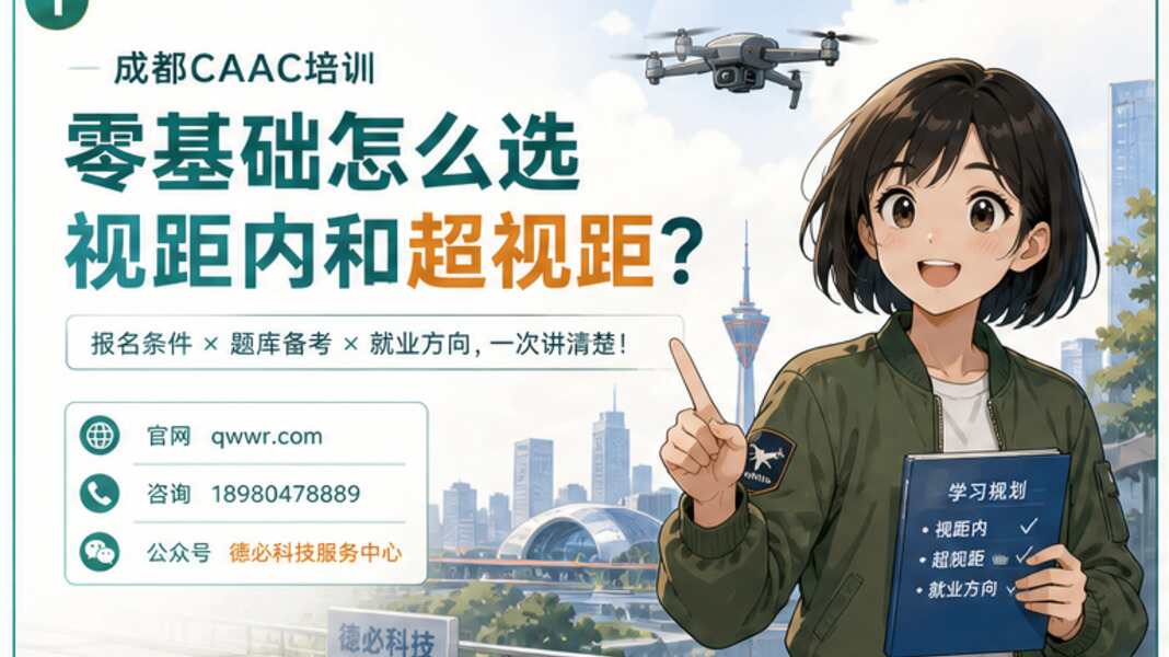 成都CAAC培训，零基础怎么选视距内和超视距