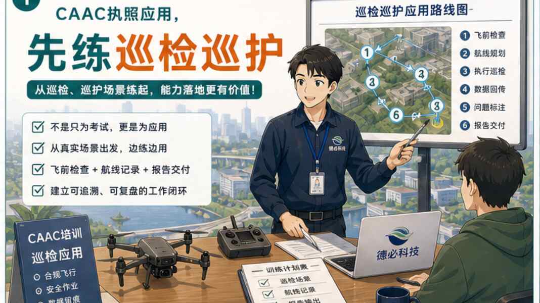 CAAC执照应用，先从巡检巡护场景练起