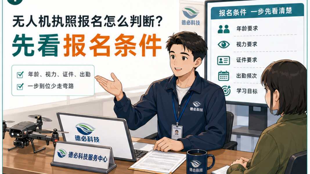 无人机执照报名怎么判断，先看年龄视力和出勤
