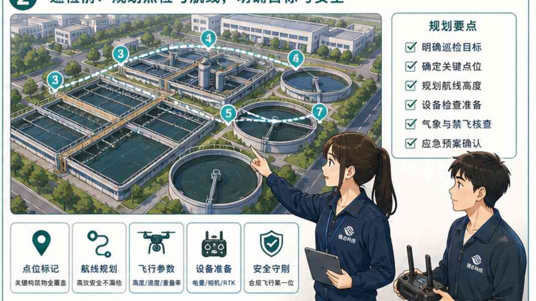 低空应用案例，污水巡检先看记录怎么留痕