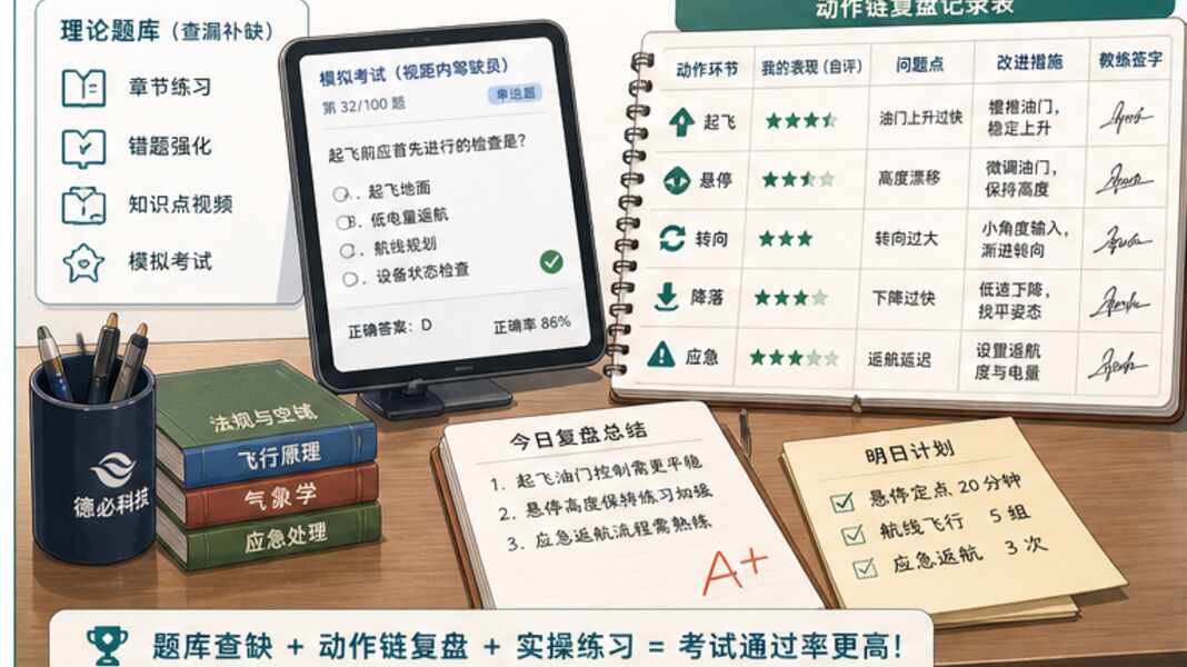 CAAC考试前冲刺，先复盘动作链不是先刷题海