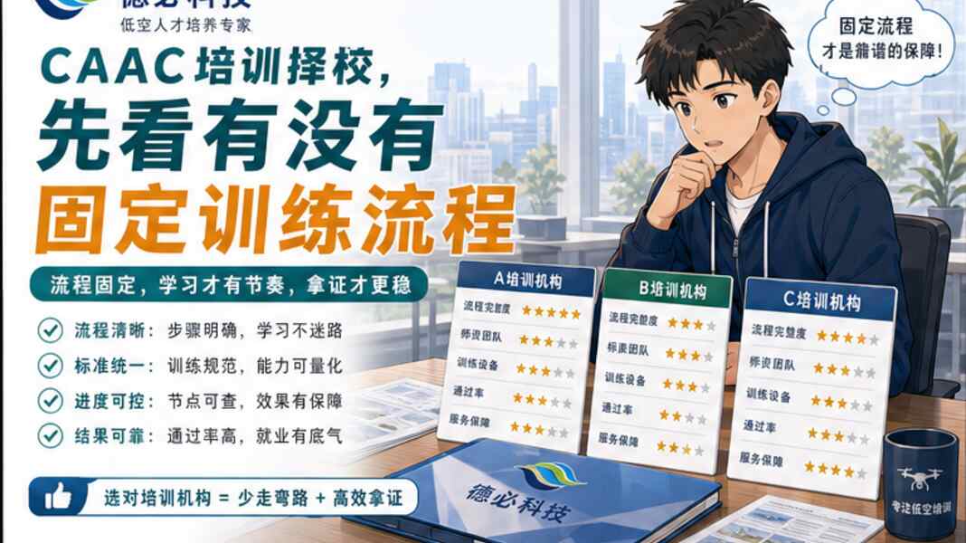 CAAC培训择校，先看有没有固定训练流程