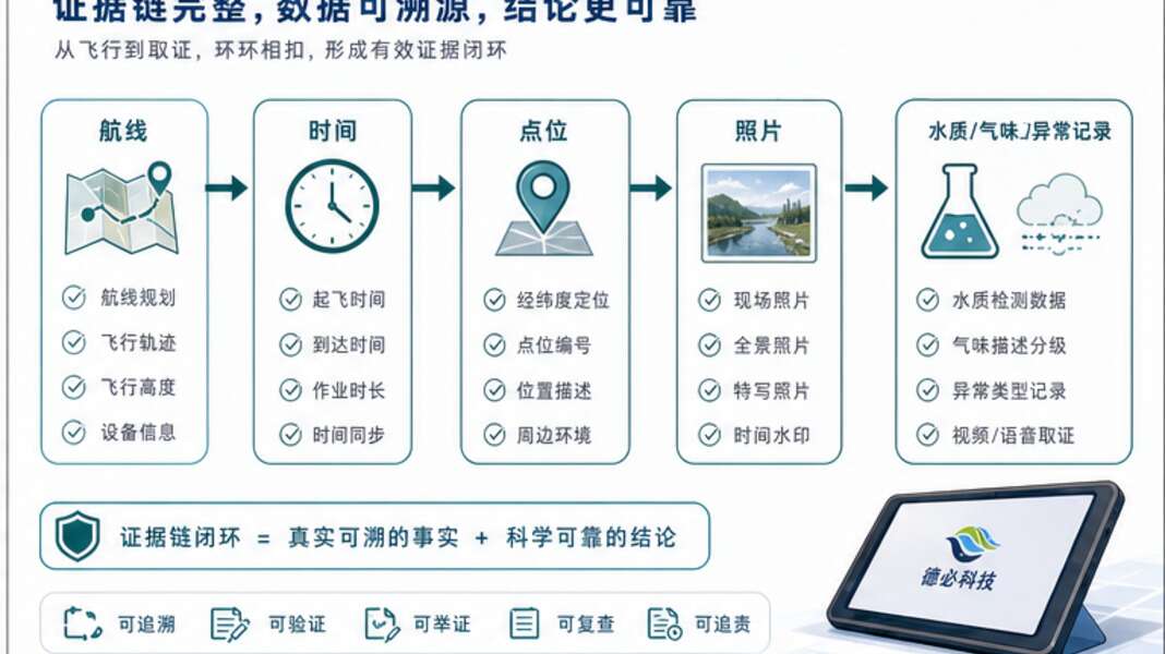 低空环保应用，先讲证据链再讲效率