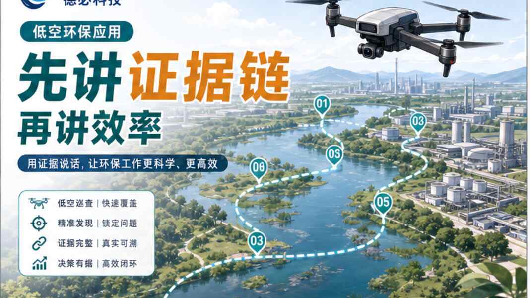 低空环保应用，先讲证据链再讲效率
