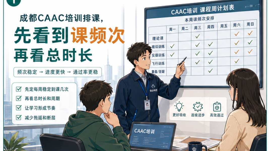 成都CAAC培训排课，先看到课频次再看总时长