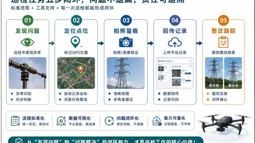 无人机巡检培训，先练看得见的问题闭环