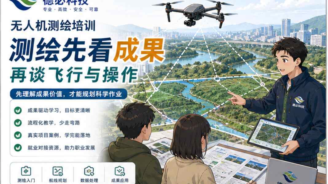 无人机测绘培训，先理解成果再谈飞行