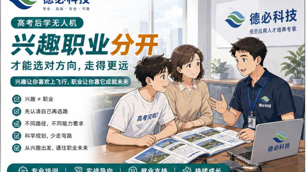 高考后学无人机，先把兴趣和职业分开