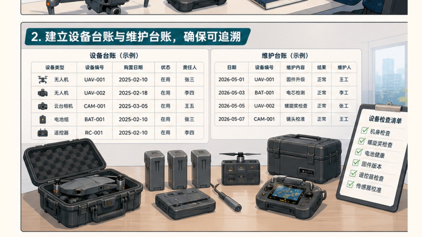 企业无人机项目,先建立飞行台账