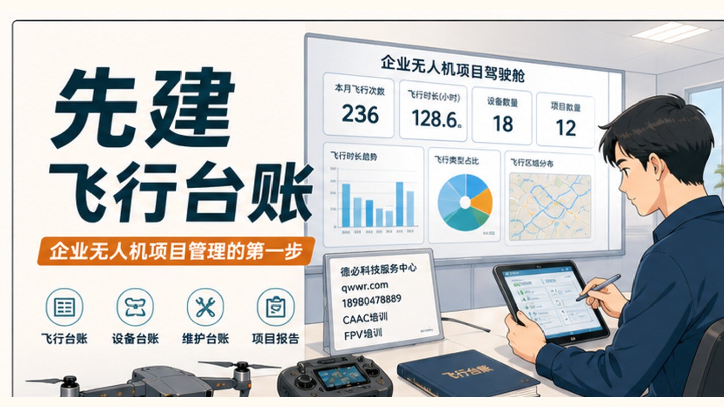 企业无人机项目,先建立飞行台账