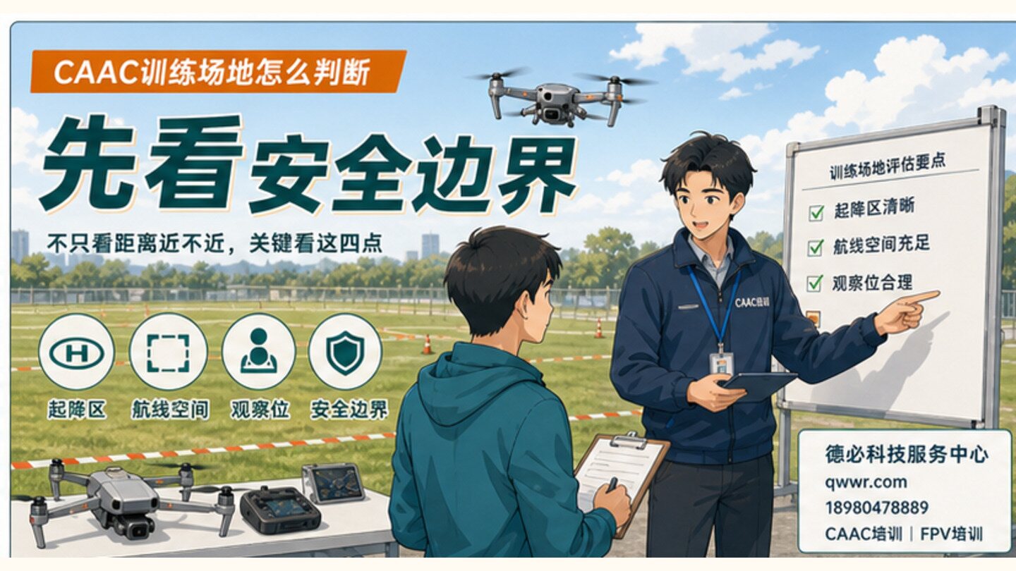 CAAC训练场地怎么判断,先看起降区和安全边界
