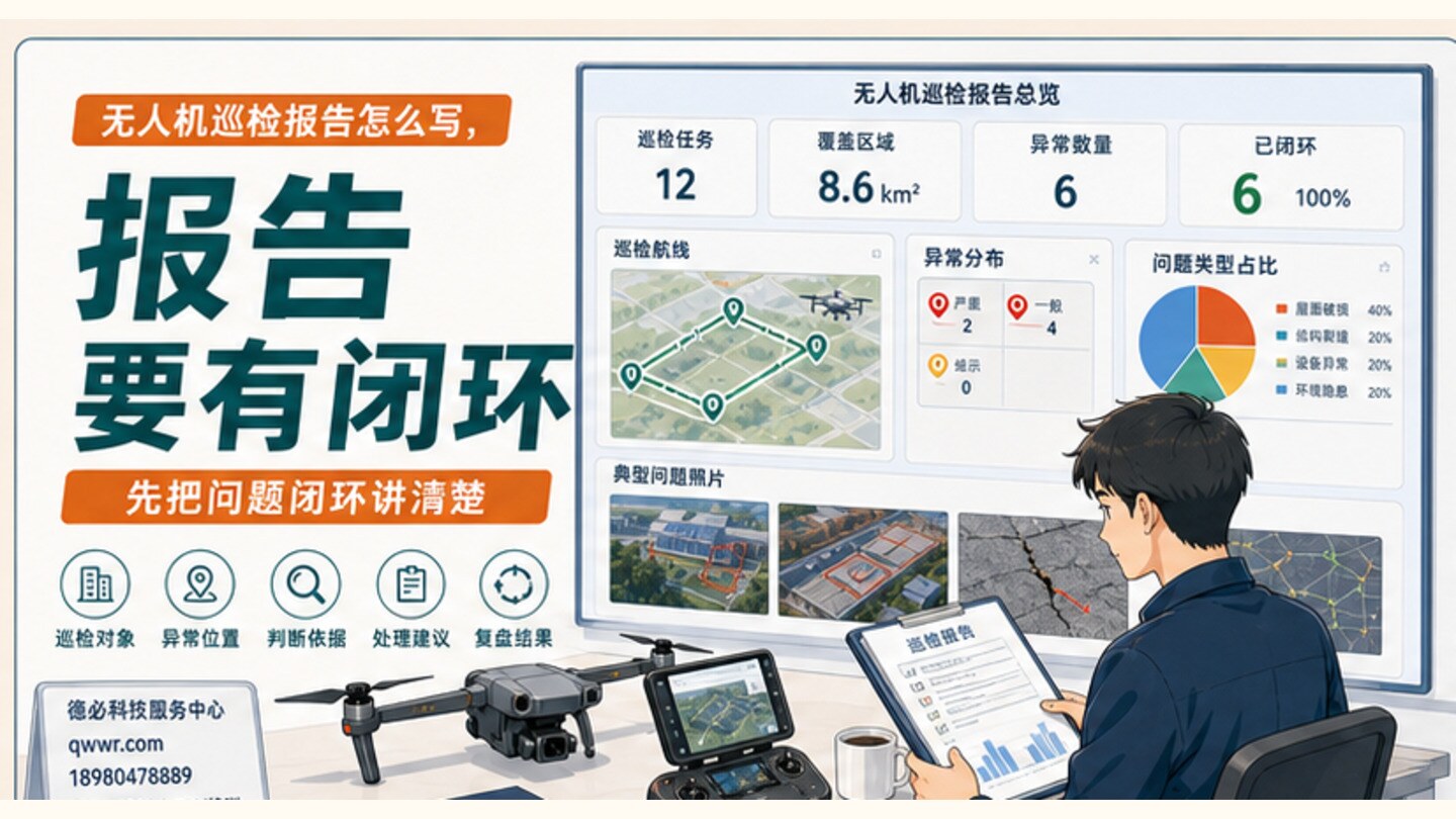 无人机巡检报告怎么写，先把问题闭环讲清楚