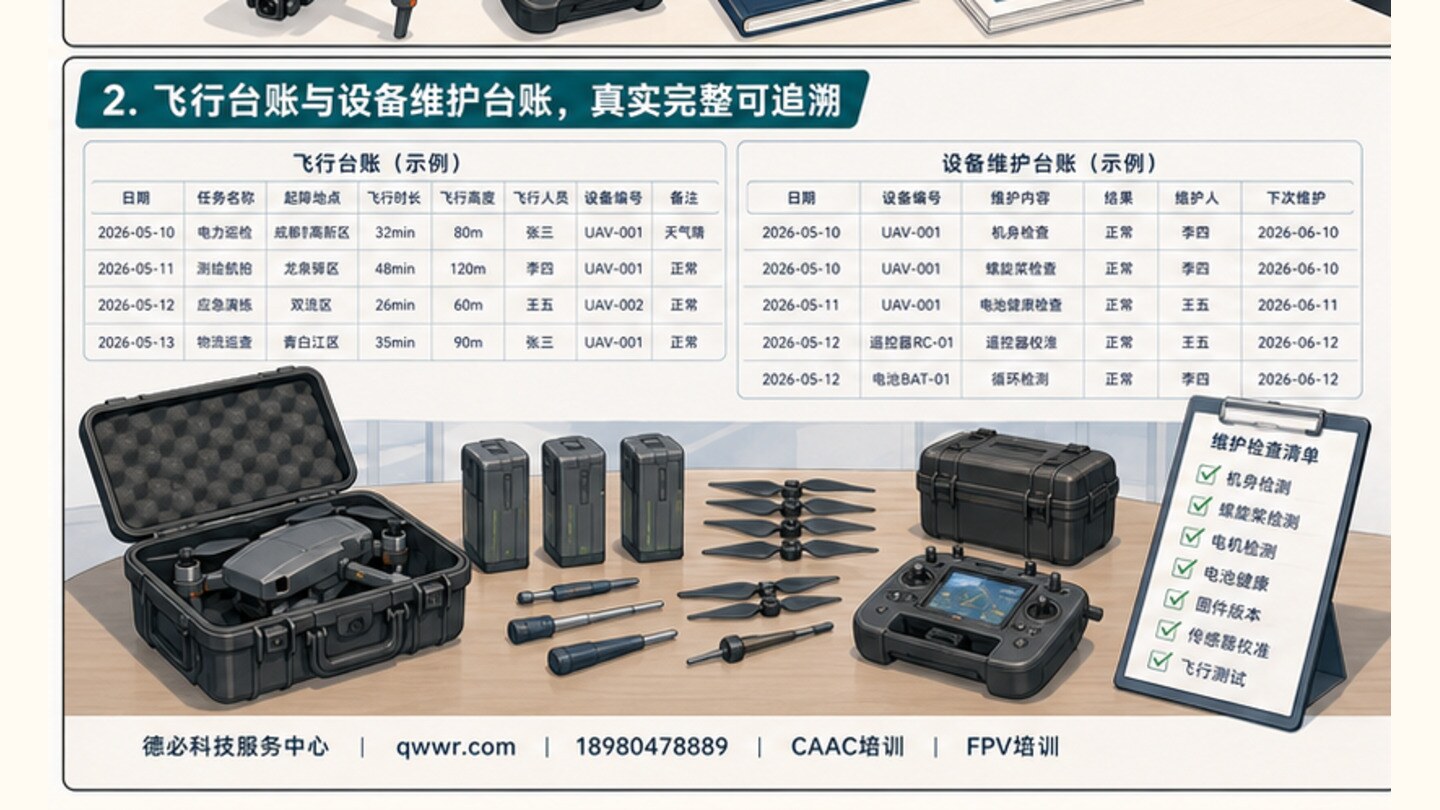 企业无人机内训怎么验收,先看台账复盘