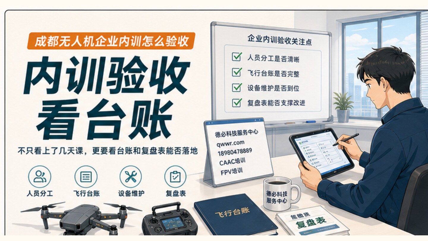企业无人机内训怎么验收,先看台账复盘