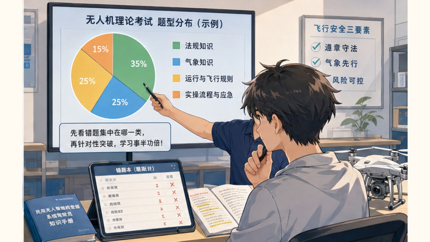 无人机执照考试难不难，先看错题集中在哪