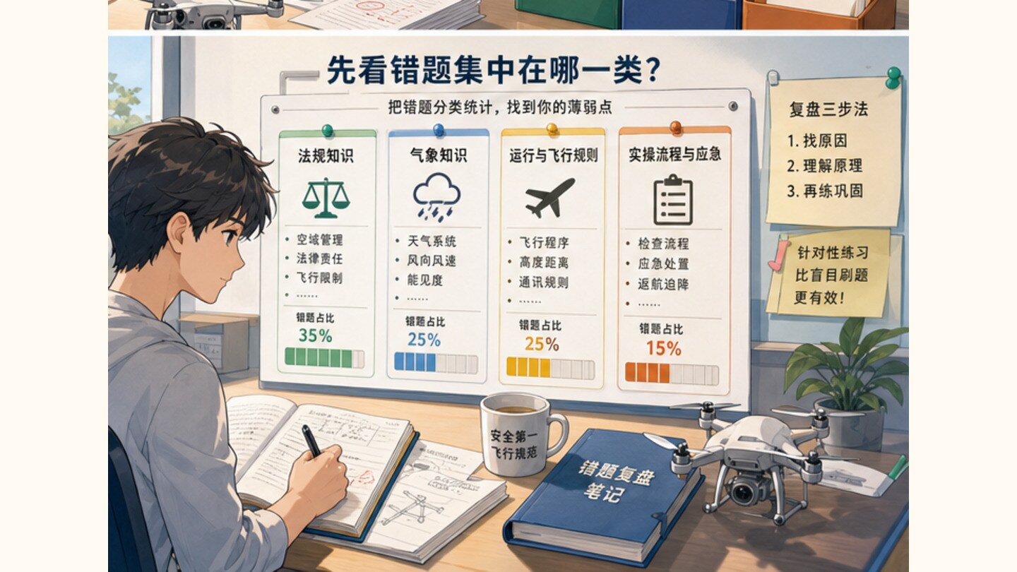 无人机执照考试难不难，先看错题集中在哪