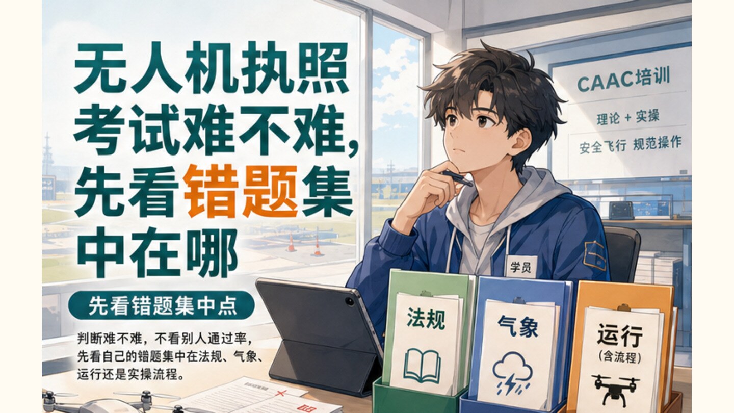 无人机执照考试难不难，先看错题集中在哪