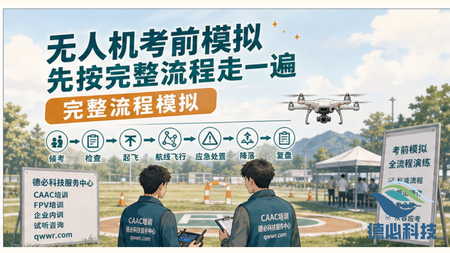 无人机考前模拟怎么做,先按完整流程走一遍