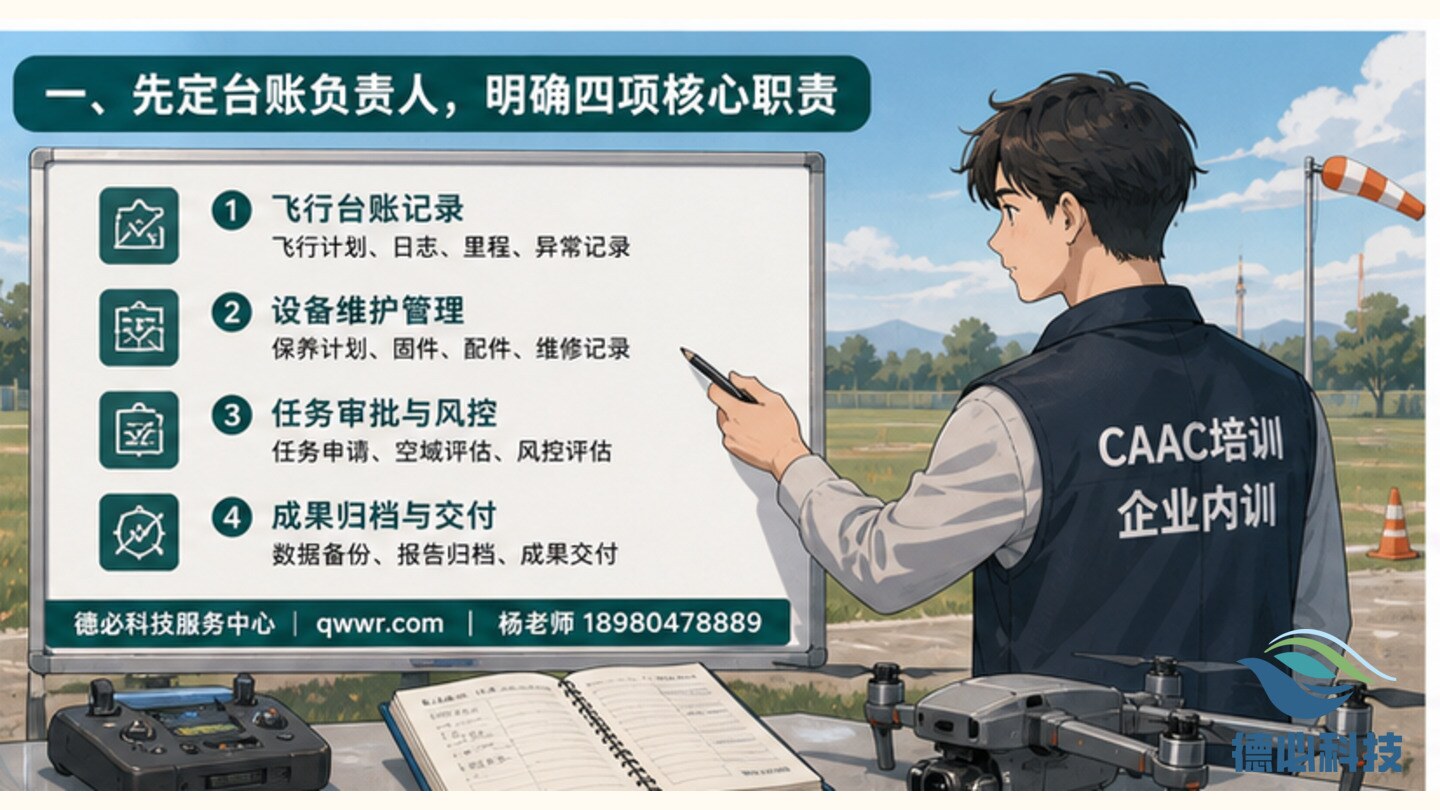 企业买无人机前,先确定谁负责飞行台账