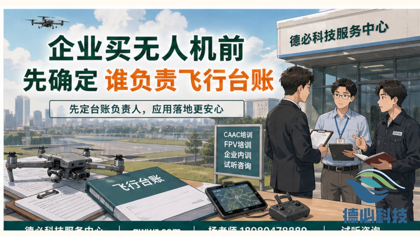 企业买无人机前,先确定谁负责飞行台账