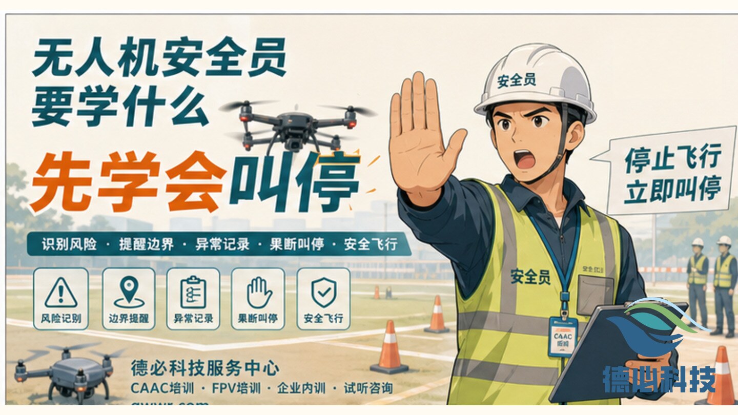 无人机安全员要学什么，先学会叫停