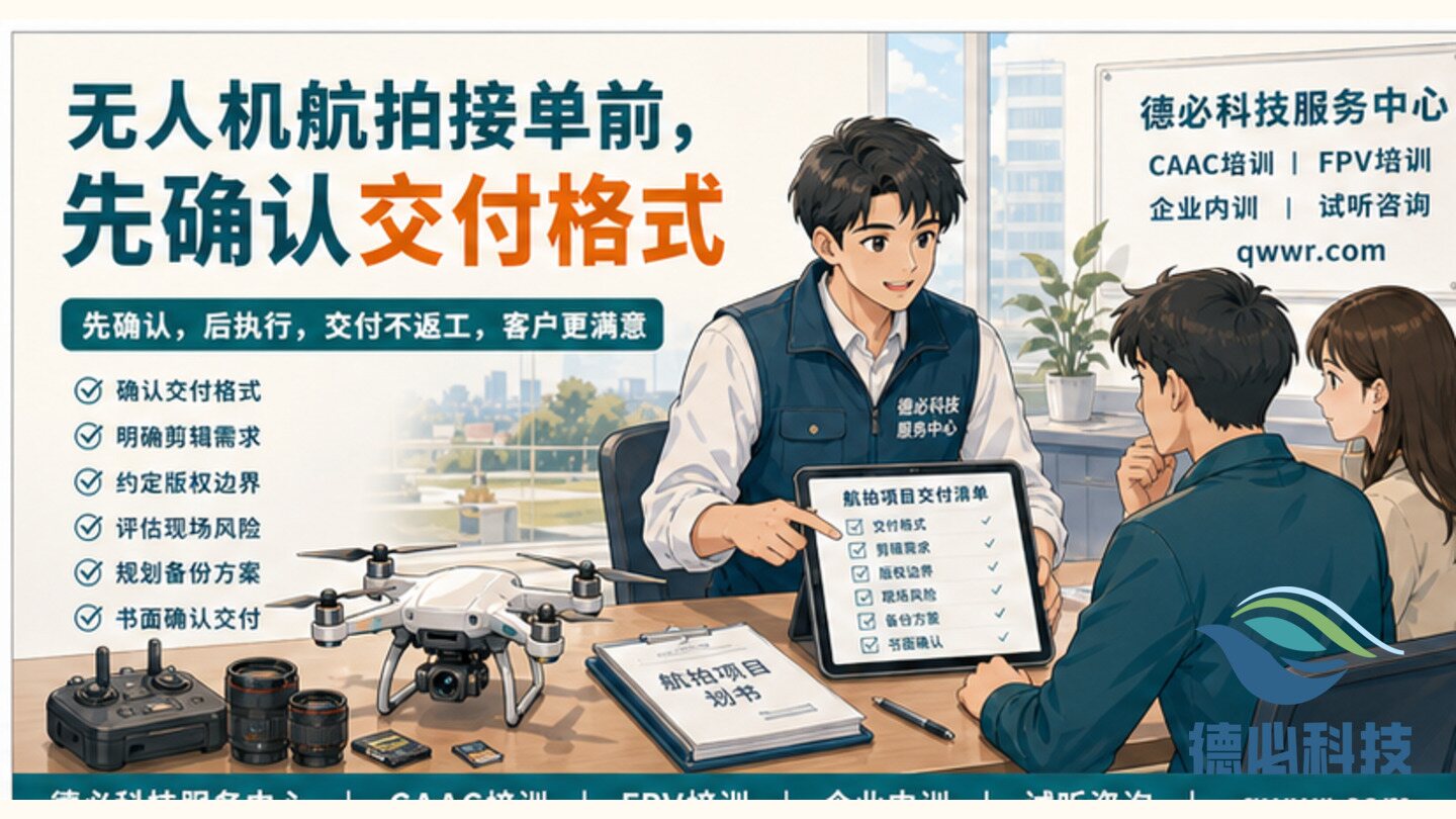 无人机航拍接单前，先确认交付格式