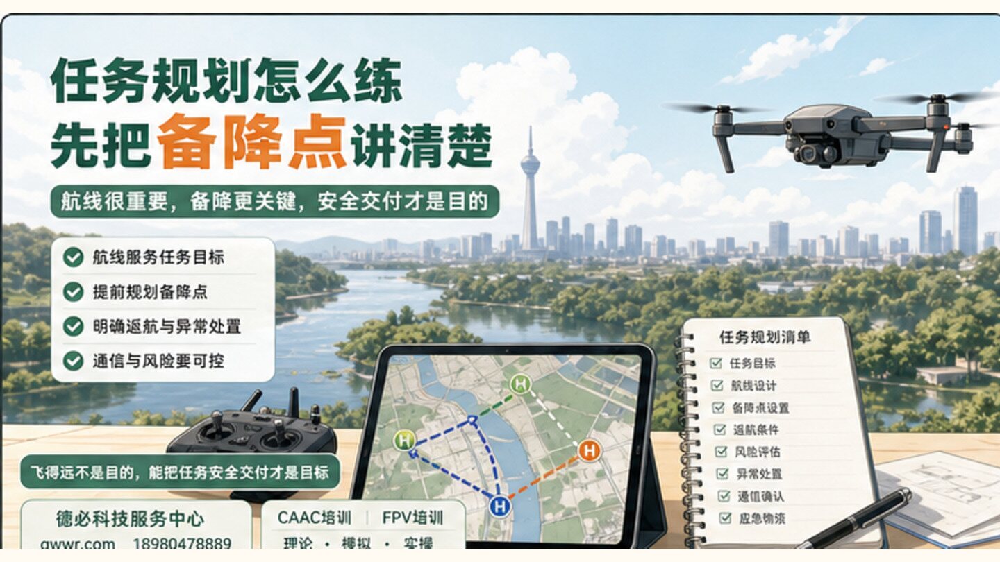 任务规划怎么练，先把备降点讲清楚