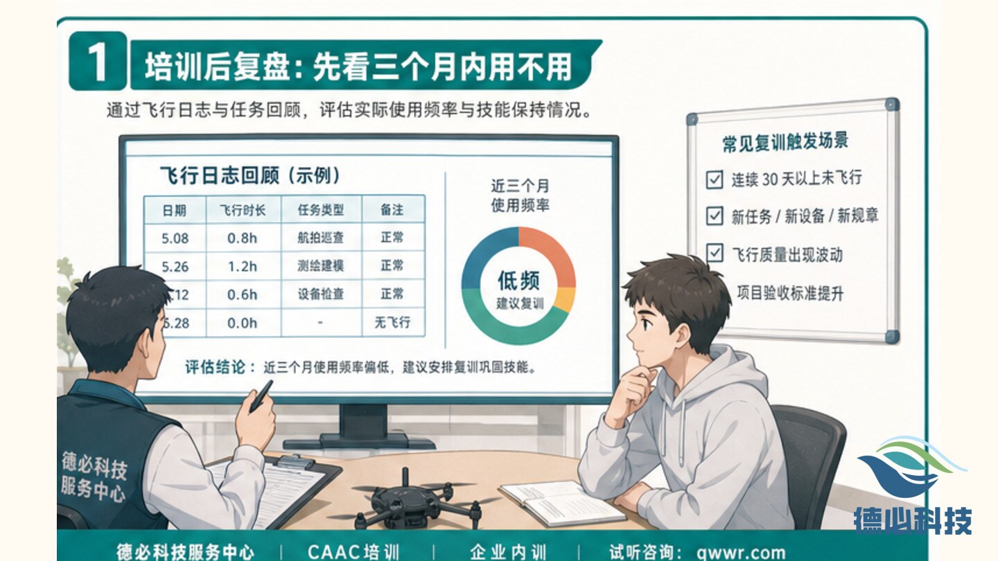 无人机培训后怎么复训,先看三个月内用不用