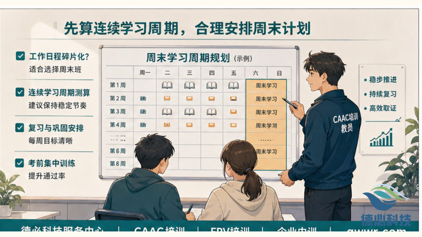 无人机周末班适合谁,先算连续学习周期