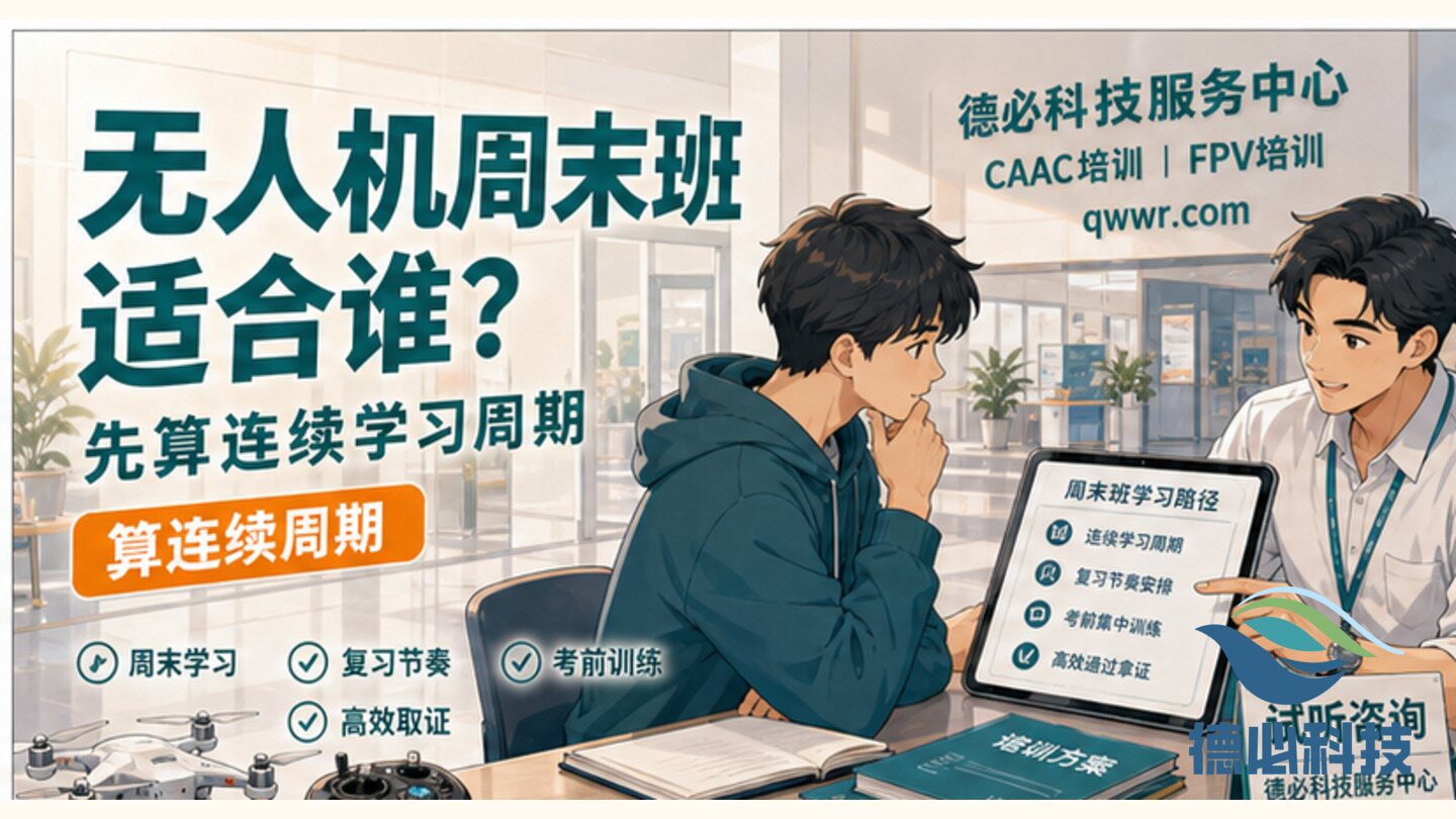 无人机周末班适合谁,先算连续学习周期