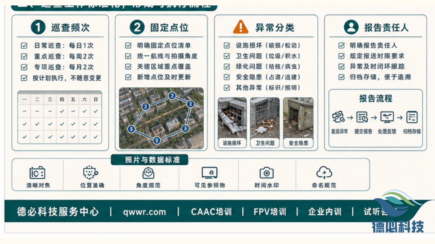 物业无人机巡查怎么做,先定巡查频次