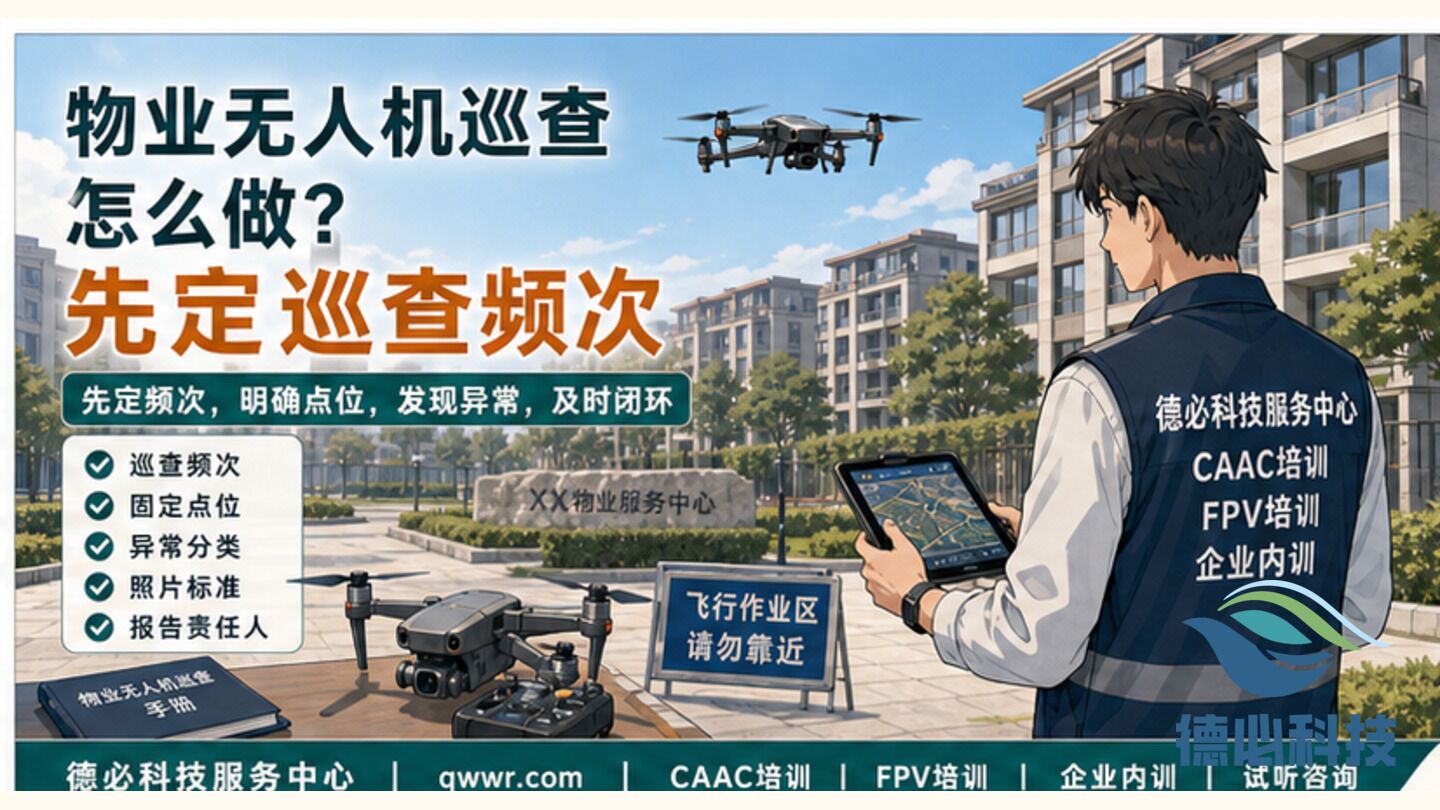 物业无人机巡查怎么做,先定巡查频次